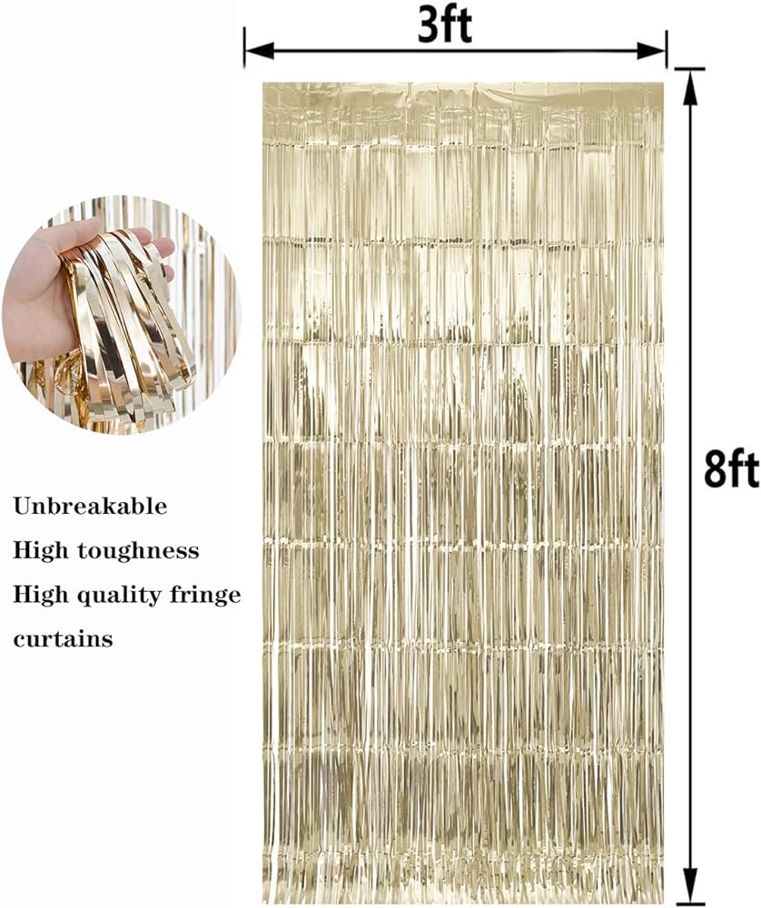 Metallic Background Curtain