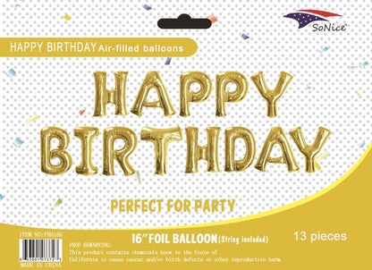 Happy Birthday Air Filled Balloons