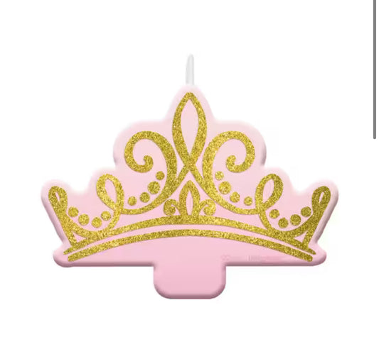 Princess Glitter Birthday Candle