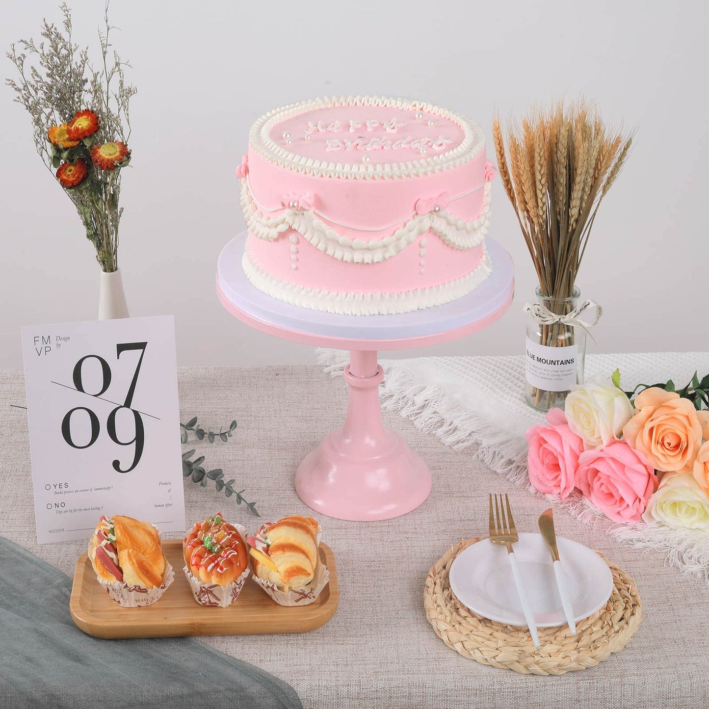 3 Pcs Metal Cake Stand.