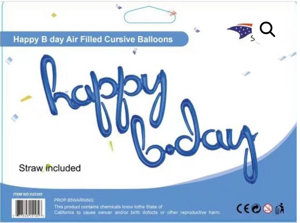 Happy Birthday Air Filled Balloons