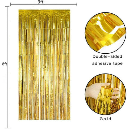 Metallic Background Curtain